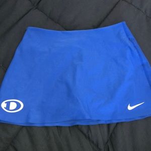 Blue nike tennis skirt with spandex